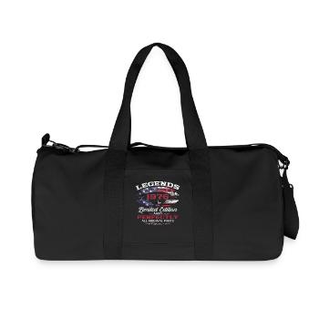 50ème Anniversaire Homme Légende Vintage 1976 - Sac de sport en toile recyclée Stanley/Stella - noir - Devant