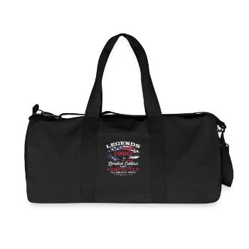 45ème Anniversaire Légendes Millésime 1980 - Sac de sport en toile recyclée Stanley/Stella - noir - Devant