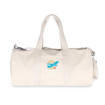 Hôtesse de l’air Personnel navigant commercial Life Aviation - Sac de sport en toile recyclée Stanley/Stella - blanc naturel - Devant