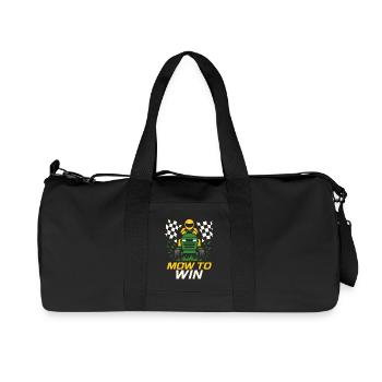 Lawn Mower Racing Lawn Mower Racing Lawn Mower - Recycled Canvas Sports Bag by Stanley/Stella - black - Front
