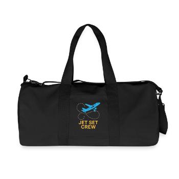 Hôtesse de l’air Personnel navigant commercial Life Aviation - Sac de sport en toile recyclée Stanley/Stella - noir - Devant