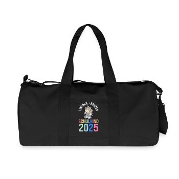 Kita Abschied Erste Klasse Einschulung 2025 - Recycelte Canvas-Sporttasche von Stanley/Stella - Schwarz - Vorne