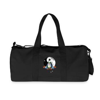 OM Frog Meditation Meditation Yoga - Recycled Canvas Sports Bag by Stanley/Stella - black - Front