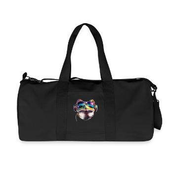 Frosch Kleine Kröte Laubfrosch Froschkönig Frösche - Recycelte Canvas-Sporttasche von Stanley/Stella - Schwarz - Vorne