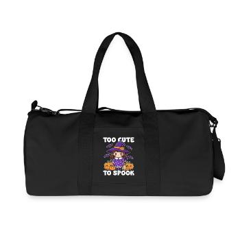 TOO CUTE TO SPOOK - WITCH HALLOWEEN - Recycled Canvas Sports Bag by Stanley/Stella - black - Front