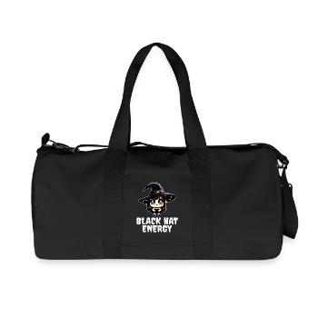 BLACK HAT ENERGY - WITCH HALLOWEEN - Recycled Canvas Sports Bag by Stanley/Stella - black - Front