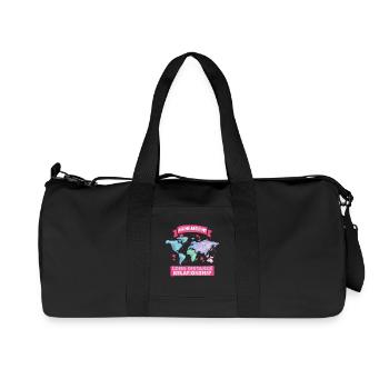 Long-distance relationship - Recycled Canvas Sports Bag by Stanley/Stella - black - Front