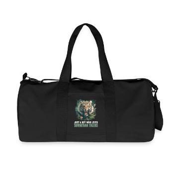 Sumatra-Tiger - Recycelte Canvas-Sporttasche von Stanley/Stella - Schwarz - Vorne