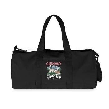 Germany Girls Trip Neuschwanstein Castle - Recycled Canvas Sports Bag by Stanley/Stella - black - Front
