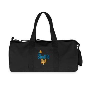 Badminton Shuttle Up - Federball - Recycled Canvas Sports Bag by Stanley/Stella - black - Front