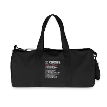 10 Things I Love Beekeeping Passion Bees - Recycled Canvas Sports Bag by Stanley/Stella - black - Front