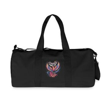 Phénix lumineux avec motif et espoir - Sac de sport en toile recyclée Stanley/Stella - noir - Devant