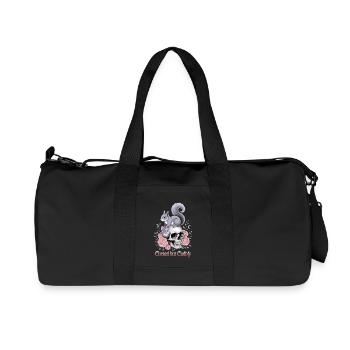  Cursed But Cudbly Gothic Eichhörnchen Schädel - Recycelte Canvas-Sporttasche von Stanley/Stella - Schwarz - Vorne
