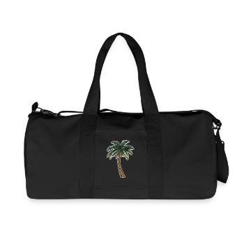 Palm tree - Recycled Canvas Sports Bag by Stanley/Stella - black - Front
