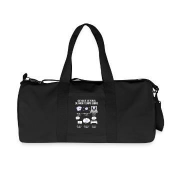 What I do in my free time Belote player - Recycled Canvas Sports Bag by Stanley/Stella - black - Front