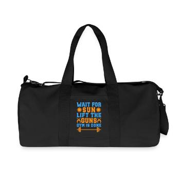 Fitness Motivation Bodybuilder Lift The Guns Gym - Sac de sport en toile recyclée Stanley/Stella - noir - Devant