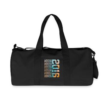LIMITED EDITION 2016 10 YEARS 10TH BIRTHDAY - Recycled Canvas Sports Bag by Stanley/Stella - black - Front