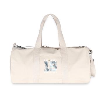 15. Hochzeitstag - Recycelte Canvas-Sporttasche von Stanley/Stella - Naturweiß - Vorne