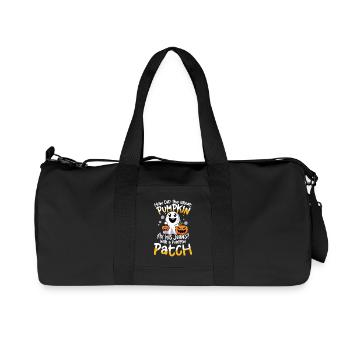 How Did The Great Pumpkin Fix His Jeans With A - Recycled Canvas Sports Bag by Stanley/Stella - black - Front