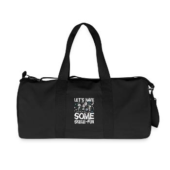 Let's Have Some Skele Fun Dancing Skeletons - Recycled Canvas Sports Bag by Stanley/Stella - black - Front