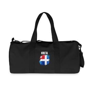 Colorful Scandinavian Flag Art - Recycled Canvas Sports Bag by Stanley/Stella - black - Front