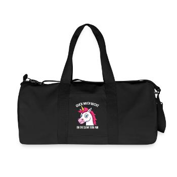 Don't look at me in this tone Unicorn - Recycled Canvas Sports Bag by Stanley/Stella - black - Front
