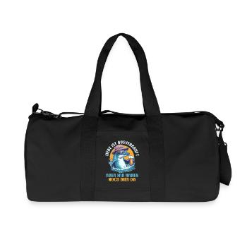 Malle LOVE IS SOLD OUT BEER STILL THERE - Recycled Canvas Sports Bag by Stanley/Stella - black - Front