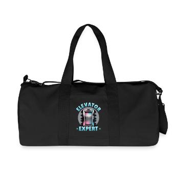 Ascenseur pour tout-petits et enfants - Sac de sport en toile recyclée Stanley/Stella - noir - Devant