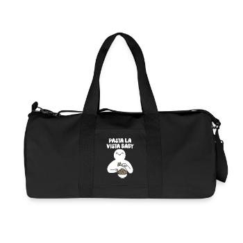 Pâtes la vista bébé - Sac de sport en toile recyclée Stanley/Stella - noir - Devant