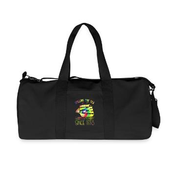Geschiedenisleraar die de thee morst sinds 1773 - Sac de sport en toile recyclée Stanley/Stella - noir - Devant