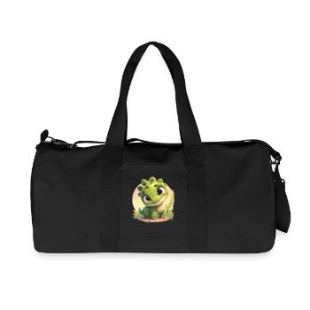 Dino Dinosaur Dinosaur - Recycled Canvas Sports Bag by Stanley/Stella - black - Front