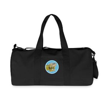 Iguana Lizard Iguanas Gifts - Recycled Canvas Sports Bag by Stanley/Stella - black - Front