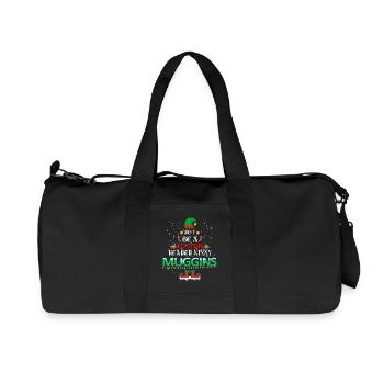 Noël Muggins à tête de coton - Sac de sport en toile recyclée Stanley/Stella - noir - Devant