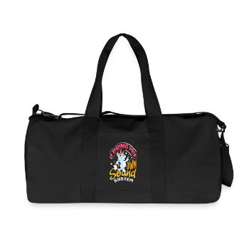 Public Fart Funny Inappropriate - Recycled Canvas Sports Bag by Stanley/Stella - black - Front