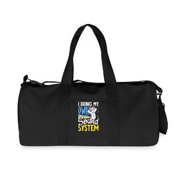 Public Fart Funny Inappropriate - Recycled Canvas Sports Bag by Stanley/Stella - black - Front