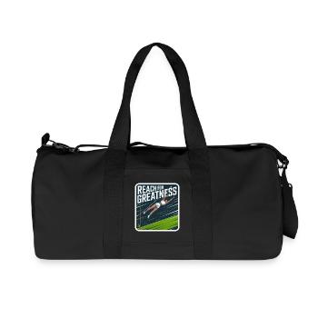 Reach for Greatness Athletic Design - Recycled Canvas Sports Bag by Stanley/Stella - black - Front