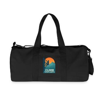  Climb Your Limits – Klettern & Bouldern - Recycelte Canvas-Sporttasche von Stanley/Stella - Schwarz - Vorne