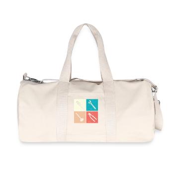 Heating Engineer Heating Construction Plumber Plumber - Recycled Canvas Sports Bag by Stanley/Stella - natural - Front
