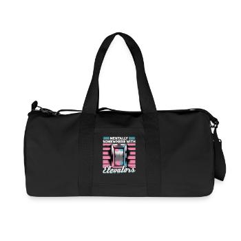 Elevator toddler & kids - Recycled Canvas Sports Bag by Stanley/Stella - black - Front