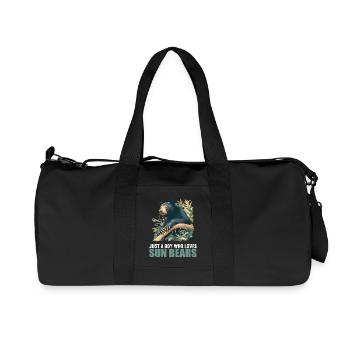 Sun Bear Malaienbär - Recycelte Canvas-Sporttasche von Stanley/Stella - Schwarz - Vorne