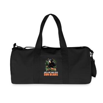 Sun Bear Malaienbär - Recycelte Canvas-Sporttasche von Stanley/Stella - Schwarz - Vorne
