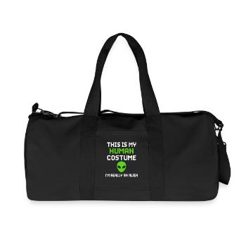 Alien Humour Costume Déclaration - Sac de sport en toile recyclée Stanley/Stella - noir - Devant