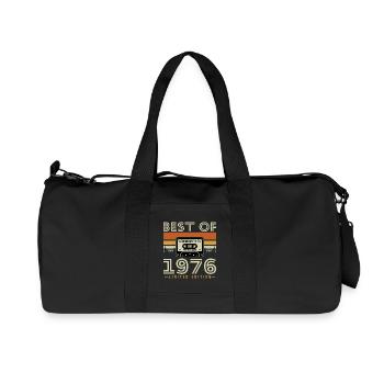 1976 Vintage Retro Birthday Gift - Recycled Canvas Sports Bag by Stanley/Stella - black - Front