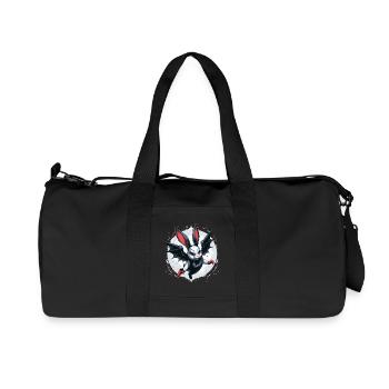 Dark Bunny Vampire Crest Vampire Vampire - Recycled Canvas Sports Bag by Stanley/Stella - black - Front