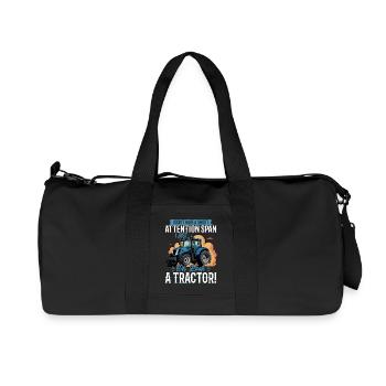 Tractor Kids Farm Lifestyle - Recycled Canvas Sports Bag by Stanley/Stella - black - Front