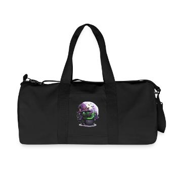 Sort de chat magique au clair de lune - Sac de sport en toile recyclée Stanley/Stella - noir - Devant