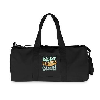 Meilleur design de club d'amitié - Sac de sport en toile recyclée Stanley/Stella - noir - Devant