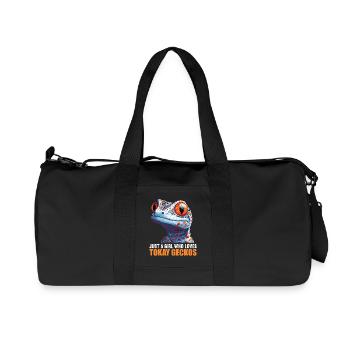 Tokay-Geckos Tokay-Gecko - Recycelte Canvas-Sporttasche von Stanley/Stella - Schwarz - Vorne