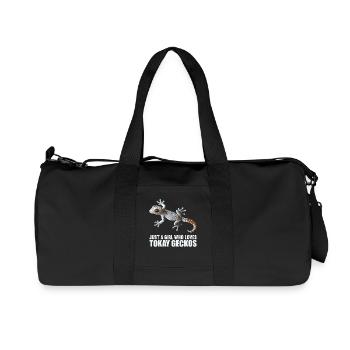 Tokay-Geckos Tokay-Gecko - Recycelte Canvas-Sporttasche von Stanley/Stella - Schwarz - Vorne