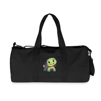 Tortues Tortue - Sac de sport en toile recyclée Stanley/Stella - noir - Devant